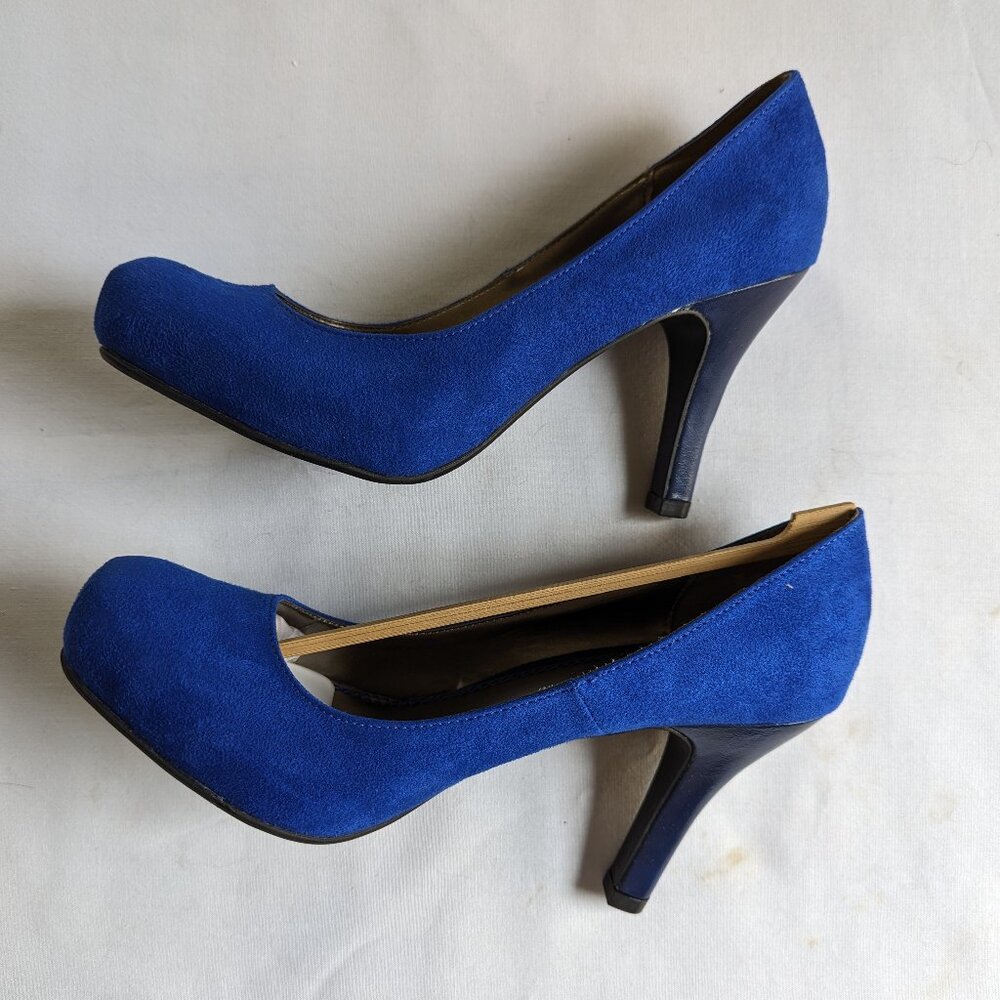 Miss Bisou colbalt blue heels